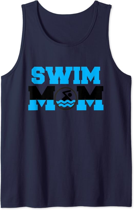 Swim Mom Teacher Swimmer Trainer Swimming Team Coach Gift Tank Top Clothing, Shoes